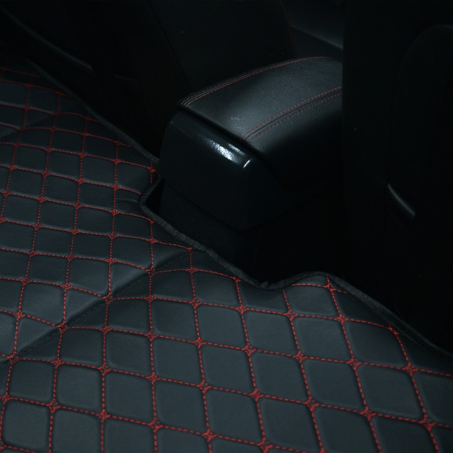 Universal Diamond Car Bed - Non-Inflatable Black and Red Stitching Luxury Leather Diamond Car Bed Mattress Factory Universal Diamond Car Bed - Non-Inflatable Black and Red Stitching Luxury Leather Diamond Car Bed Mattress Factory