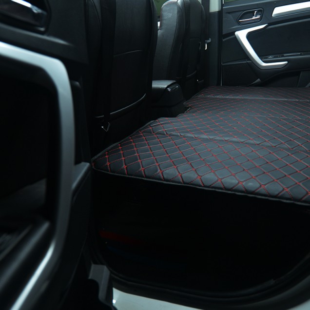 Universal Diamond Car Bed - Non-Inflatable Black and Red Stitching Luxury Leather Diamond Car Bed Mattress Factory Universal Diamond Car Bed - Non-Inflatable Black and Red Stitching Luxury Leather Diamond Car Bed Mattress Factory