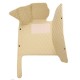 Beige Luxury Leather Diamond Car Floor Mats Factory Beige Luxury Leather Diamond Car Floor Mats Factory