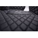 Black and Black Stitching Luxury Leather Diamond Car Floor Mats Factory Black and Black Stitching Luxury Leather Diamond Car Floor Mats Factory