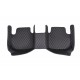 Black and Black Stitching Luxury Leather Diamond Car Floor Mats Factory Black and Black Stitching Luxury Leather Diamond Car Floor Mats Factory