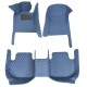 Blue Luxury Leather Diamond Car Floor Mats Factory Blue Luxury Leather Diamond Car Floor Mats Factory