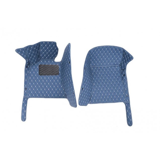 Blue Luxury Leather Diamond Car Floor Mats Factory Blue Luxury Leather Diamond Car Floor Mats Factory