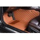 Brown Luxury Leather Diamond Car Floor Mats Factory Brown Luxury Leather Diamond Car Floor Mats Factory