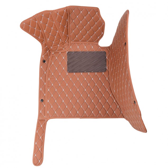 Brown Luxury Leather Diamond Car Floor Mats Factory Brown Luxury Leather Diamond Car Floor Mats Factory