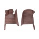 Dark Brown Luxury Leather Diamond Car Floor Mats Factory