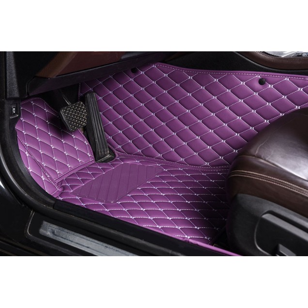 Purple Luxury Leather Diamond Car Floor Mats Factory Purple Luxury Leather Diamond Car Floor Mats Factory