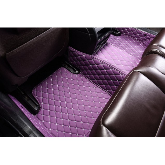 Purple Luxury Leather Diamond Car Floor Mats Factory Purple Luxury Leather Diamond Car Floor Mats Factory