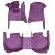 Purple Luxury Leather Diamond Car Floor Mats Factory Purple Luxury Leather Diamond Car Floor Mats Factory