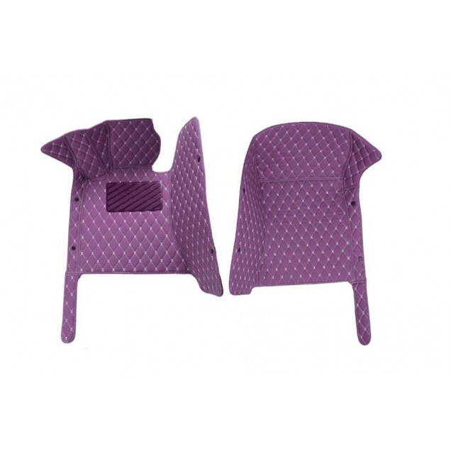 Purple Luxury Leather Diamond Car Floor Mats Factory Purple Luxury Leather Diamond Car Floor Mats Factory