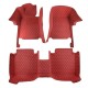 Wine Red Luxury Leather Diamond Car Floor Mats Factory Wine Red Luxury Leather Diamond Car Floor Mats Factory