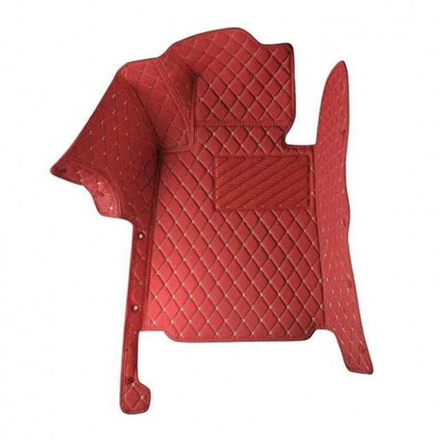 Wine Red Luxury Leather Diamond Car Floor Mats Factory Wine Red Luxury Leather Diamond Car Floor Mats Factory
