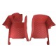 Wine Red Luxury Leather Diamond Car Floor Mats Factory Wine Red Luxury Leather Diamond Car Floor Mats Factory