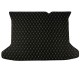 Black and Beige Stitching Luxury Leather Diamond Trunk Base Mats Factory Black and Beige Stitching Luxury Leather Diamond Trunk Base Mats Factory