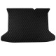Black and Black Stitching Luxury Leather Diamond Trunk Base Mats Factory Black and Black Stitching Luxury Leather Diamond Trunk Base Mats Factory