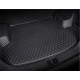 Black and Black Stitching Luxury Leather Diamond Trunk Base Mats Factory Black and Black Stitching Luxury Leather Diamond Trunk Base Mats Factory