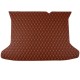 Brown Luxury Leather Diamond Trunk Base Mats Factory Brown Luxury Leather Diamond Trunk Base Mats Factory
