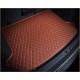 Brown Luxury Leather Diamond Trunk Base Mats Factory Brown Luxury Leather Diamond Trunk Base Mats Factory