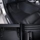 Black Luxury Leather Stripe Car Mats Factory Black Luxury Leather Stripe Car Mats Factory