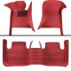 Maroon Luxury Leather Stripe Car Mats Factory Maroon Luxury Leather Stripe Car Mats Factory