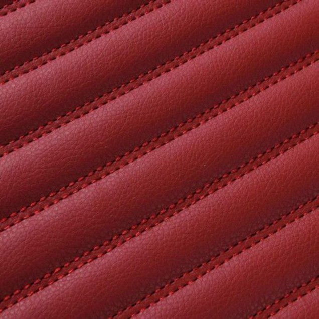 Maroon Luxury Leather Stripe Car Mats Factory Maroon Luxury Leather Stripe Car Mats Factory