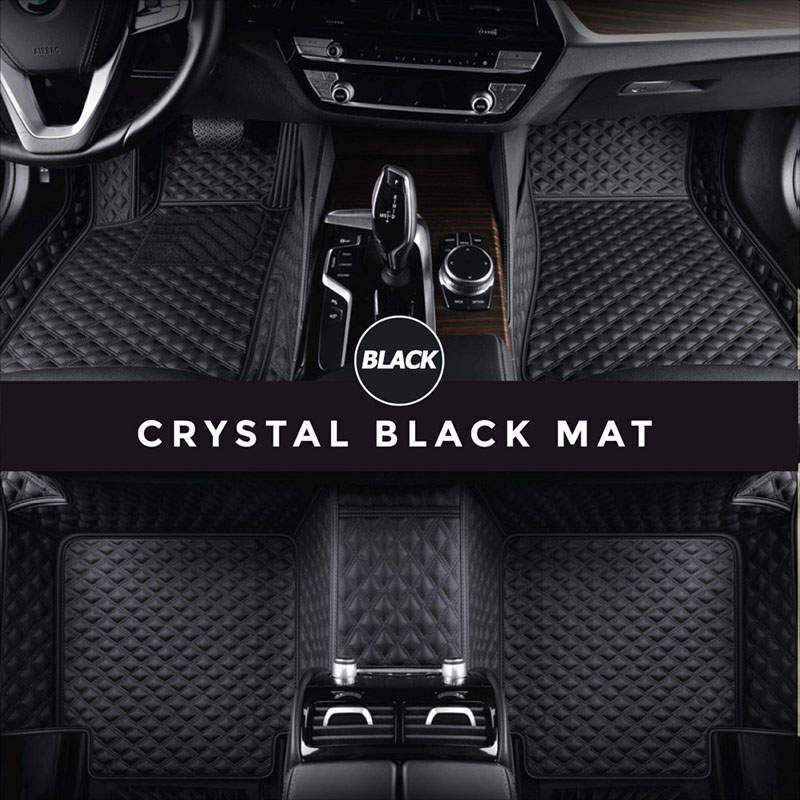 Black Crystal Elite Luxury Hybrid Car Mats Factory Outlet