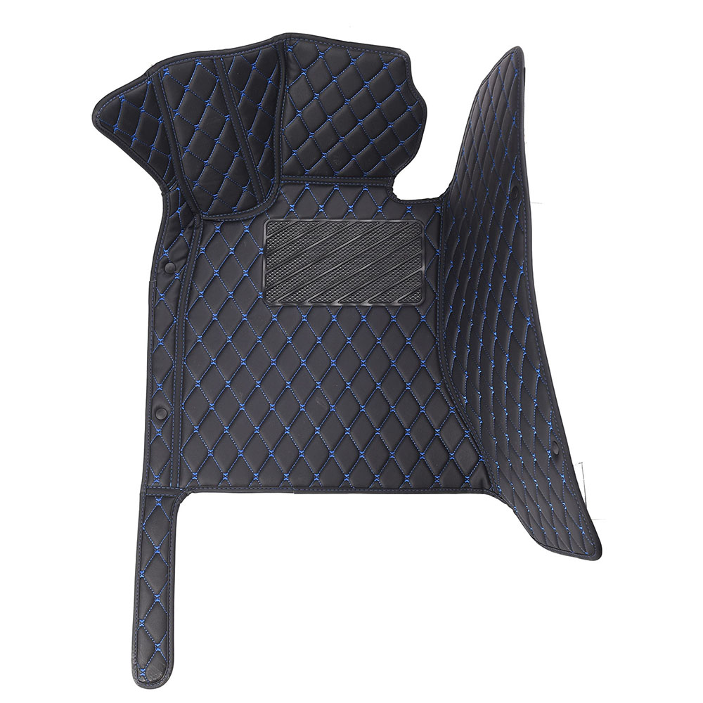 Black and Blue Stitching Diamond Car Mats Factory Outlet Set
